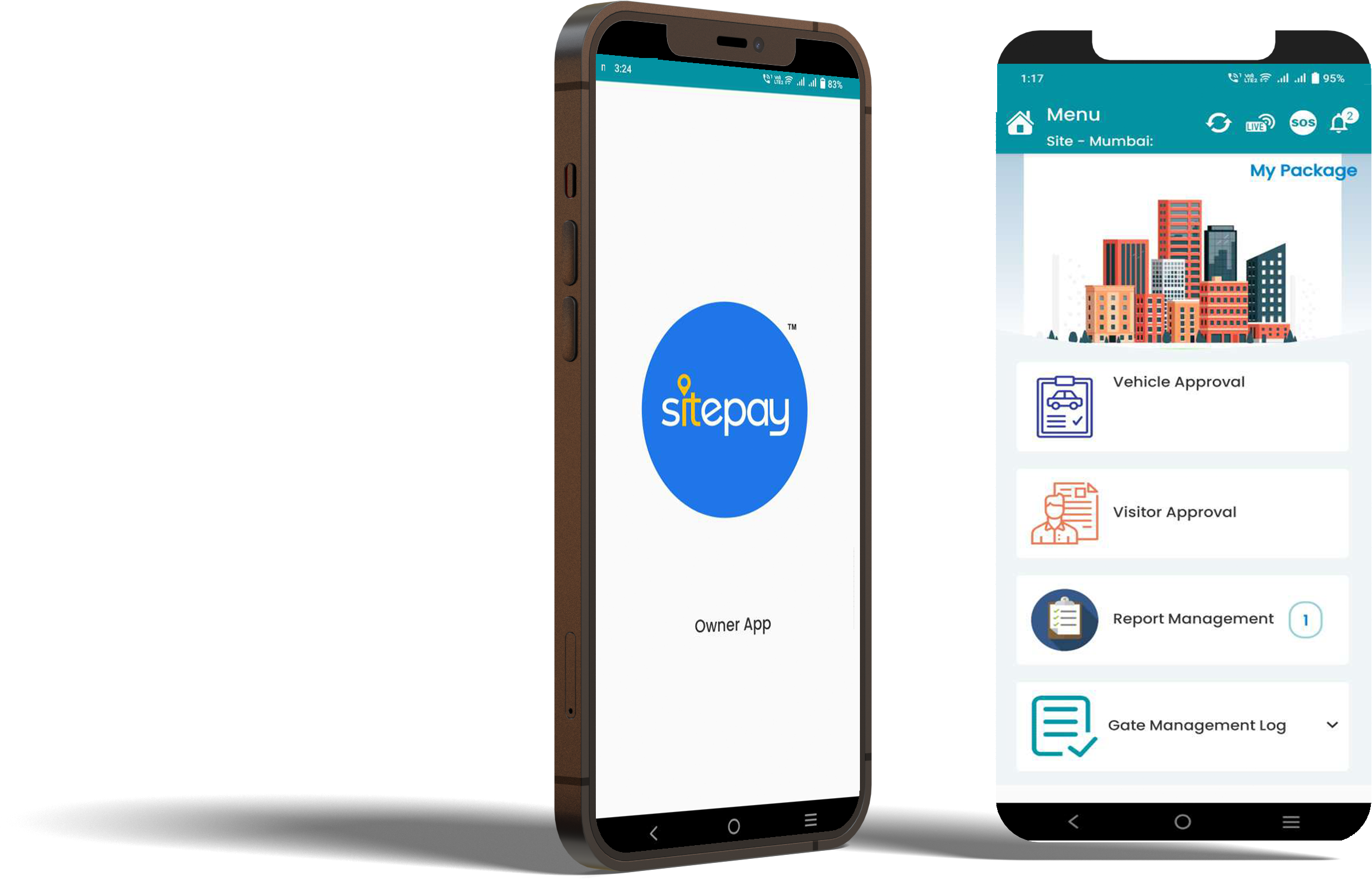 Sitepay App User Interface